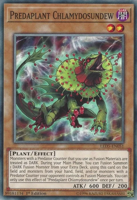 Predaplant Chlamydosundew LED5-EN051 Yu-Gi-Oh card from Legendary Duelists: Immortal Destiny