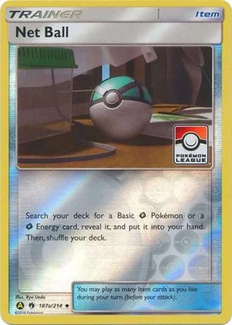 Net Ball Pokemon League #187a/214 Reverse Holofoil Pokémon card from League & Championship Cards
