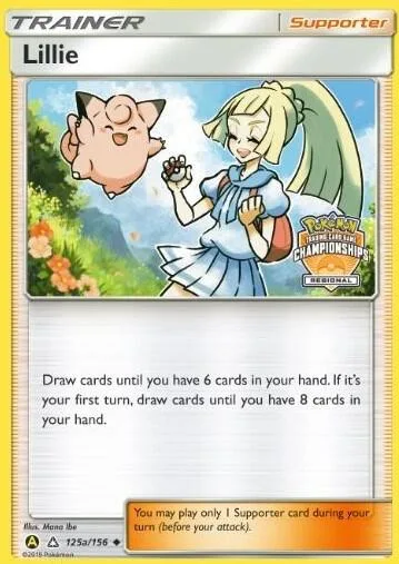 Lillie - 125a/156 Regional Championships #125a/156 Reverse Holofoil Pokémon card from League & Championship Cards