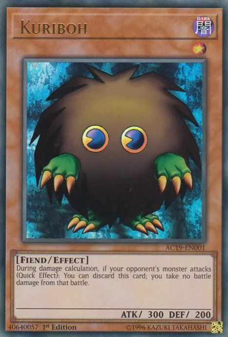 Kuriboh AC19-EN001 Yu-Gi-Oh card from Advent Calendar 2019