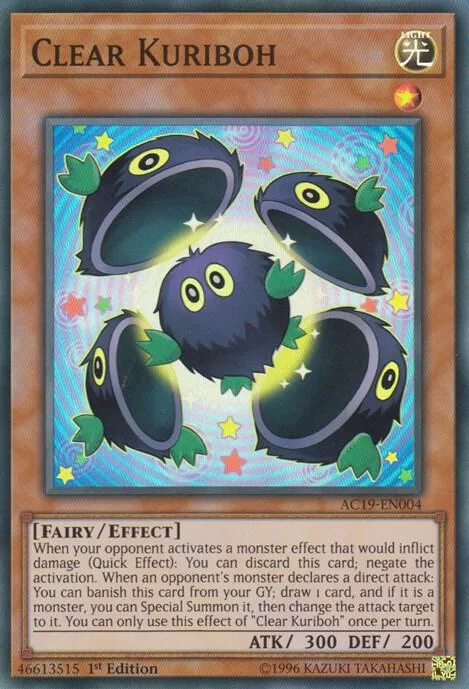Clear Kuriboh AC19-EN004 Yu-Gi-Oh card from Advent Calendar 2019