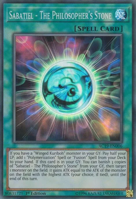 Sabatiel - The Philosopher's Stone AC19-EN006 Yu-Gi-Oh card from Advent Calendar 2019