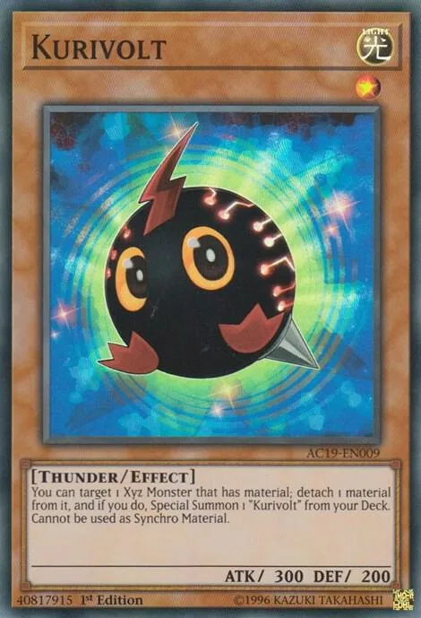 Kurivolt AC19-EN009 Yu-Gi-Oh card from Advent Calendar 2019