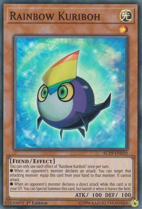 Rainbow Kuriboh AC19-EN010 Yu-Gi-Oh card from Advent Calendar 2019