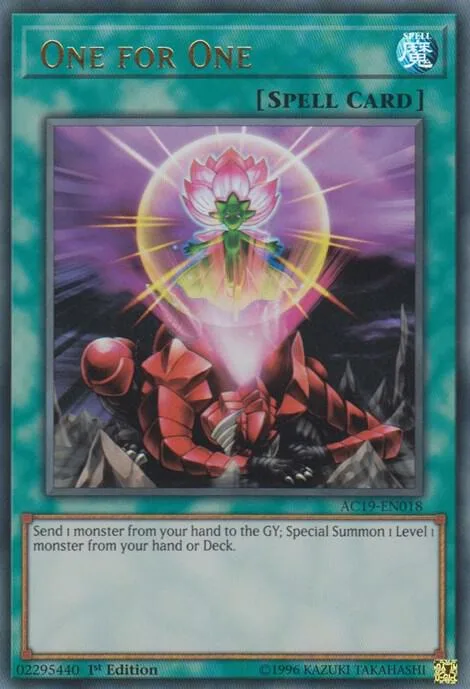 One for One AC19-EN018 Yu-Gi-Oh card from Advent Calendar 2019