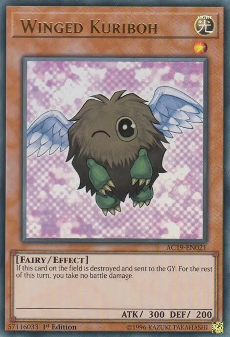 Winged Kuriboh AC19-EN021 Yu-Gi-Oh card from Advent Calendar 2019