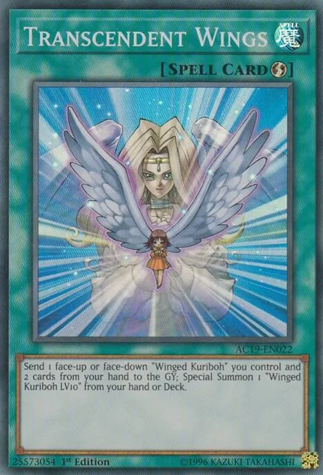 Transcendent Wings AC19-EN022 Yu-Gi-Oh card from Advent Calendar 2019