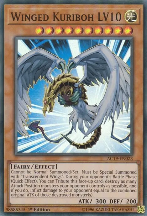 Winged Kuriboh LV10 AC19-EN023 Yu-Gi-Oh card from Advent Calendar 2019