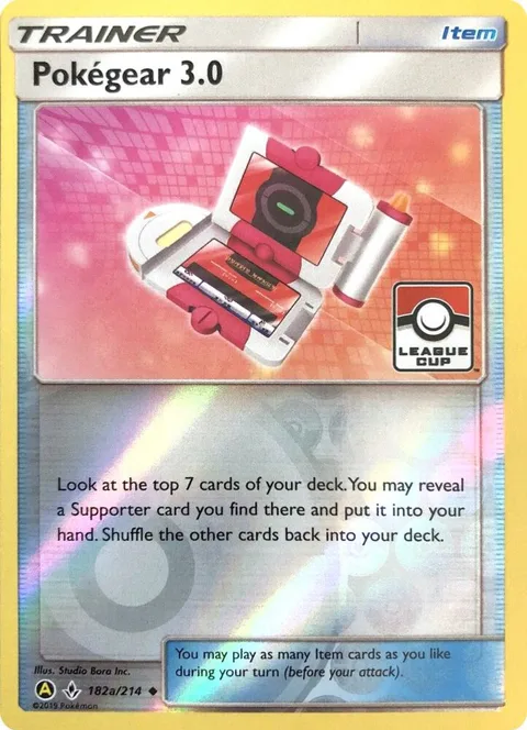 Pokegear 3.0 - 182a/214 League Cup #182a/214 Reverse Holofoil Pokémon card from League & Championship Cards