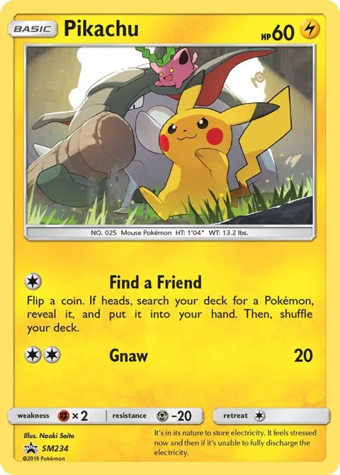 Pikachu #SM234 Holofoil Pokémon card from SM Promos