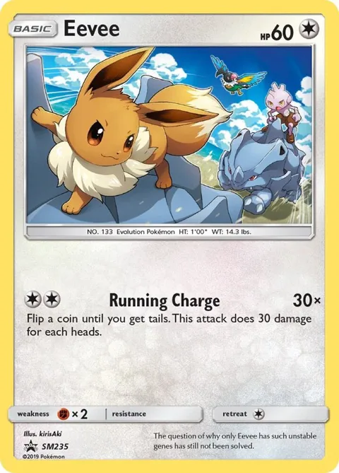 Eevee #SM235 Holofoil Pokémon card from SM Promos