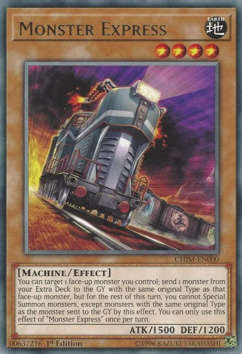 Monster Express CHIM-EN000 Unlimited Yu-Gi-Oh card from Chaos Impact