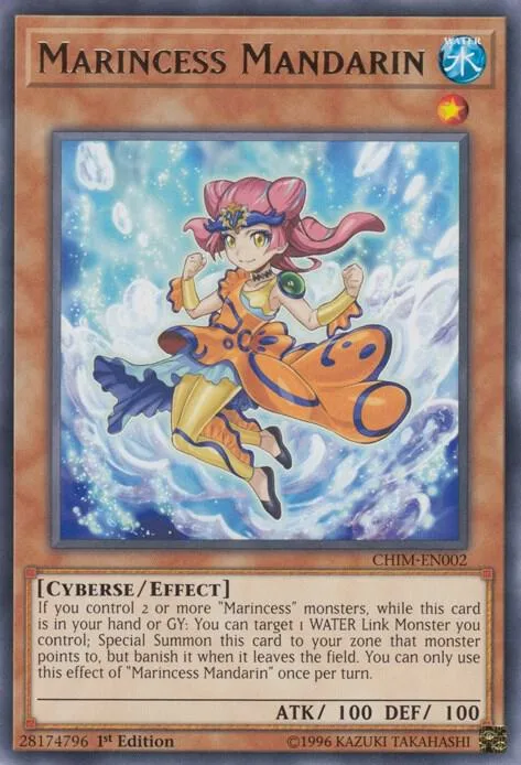Marincess Mandarin CHIM-EN002 Unlimited Yu-Gi-Oh card from Chaos Impact