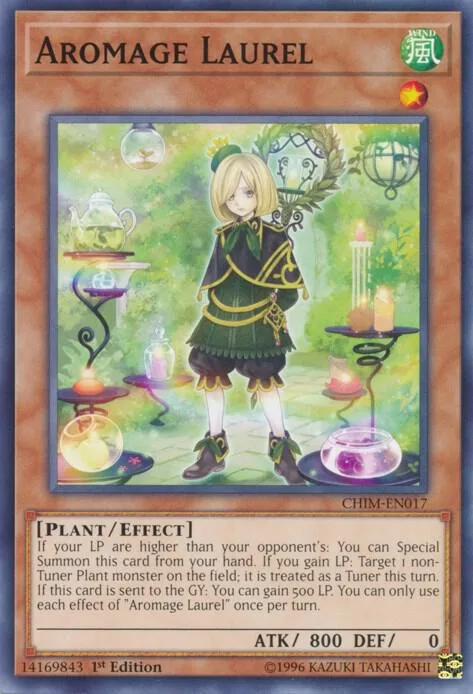 Aromage Laurel CHIM-EN017 Unlimited Yu-Gi-Oh card from Chaos Impact