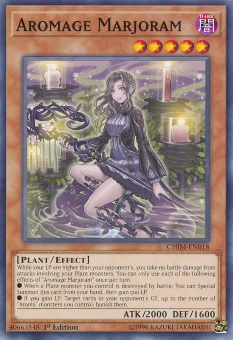 Aromage Marjoram CHIM-EN018 Unlimited Yu-Gi-Oh card from Chaos Impact