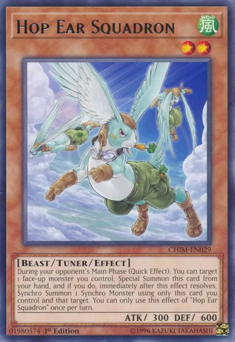 Hop Ear Squadron CHIM-EN029 1st Edition Yu-Gi-Oh card from Chaos Impact