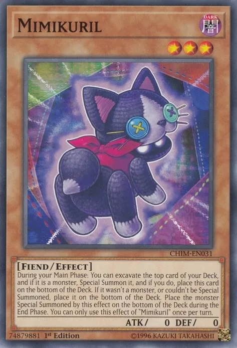 Mimikuril CHIM-EN031 Unlimited Yu-Gi-Oh card from Chaos Impact