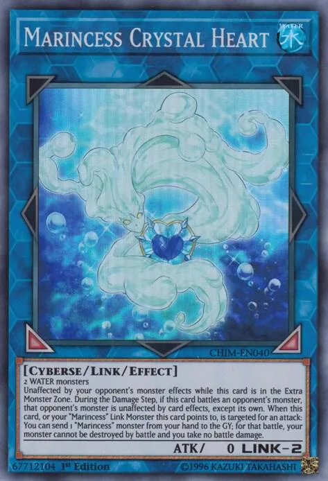 Marincess Crystal Heart CHIM-EN040 1st Edition Yu-Gi-Oh card from Chaos Impact