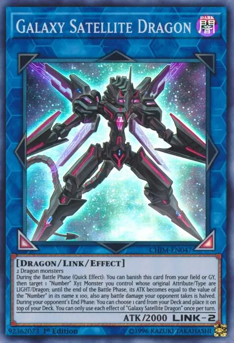 Galaxy Satellite Dragon CHIM-EN047 Unlimited Yu-Gi-Oh card from Chaos Impact