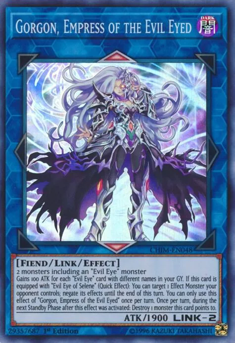 Gorgon, Empress of the Evil Eyed CHIM-EN048 Yu-Gi-Oh card from Chaos Impact