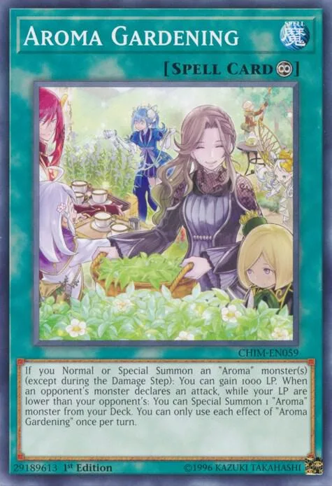Aroma Gardening CHIM-EN059 1st Edition Yu-Gi-Oh card from Chaos Impact