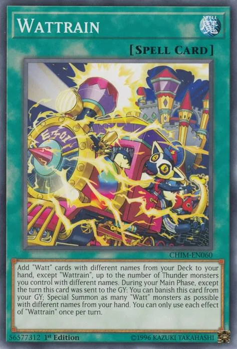 Wattrain CHIM-EN060 Unlimited Yu-Gi-Oh card from Chaos Impact