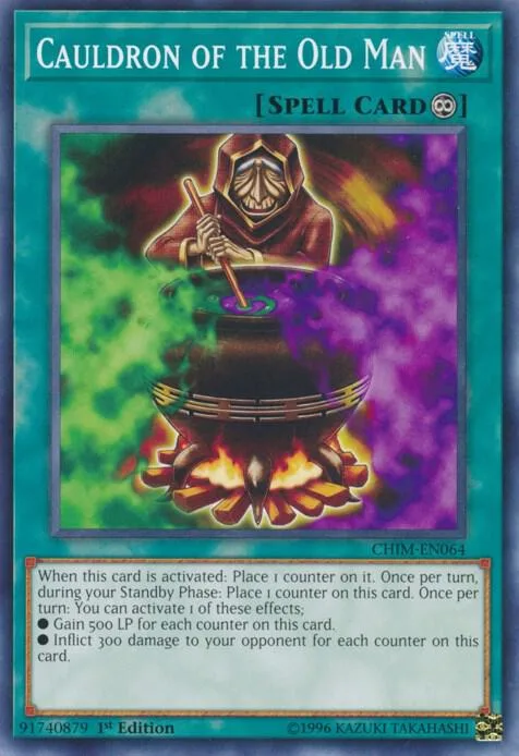 Cauldron of the Old Man CHIM-EN064 1st Edition Yu-Gi-Oh card from Chaos Impact