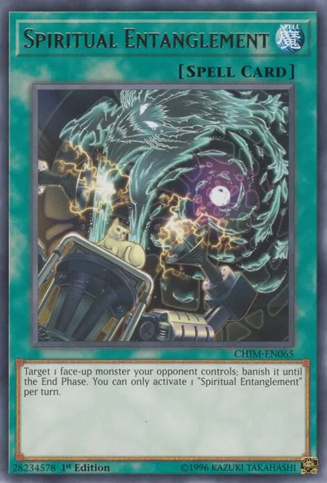 Spiritual Entanglement CHIM-EN065 1st Edition Yu-Gi-Oh card from Chaos Impact