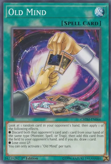 Old Mind CHIM-EN066 Yu-Gi-Oh card from Chaos Impact
