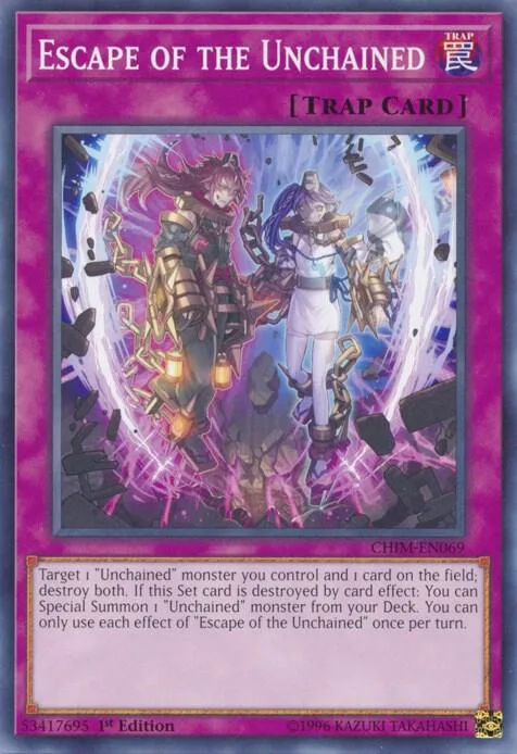 Escape of the Unchained CHIM-EN069 Unlimited Yu-Gi-Oh card from Chaos Impact