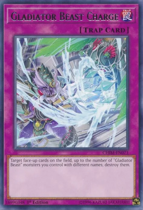 Gladiator Beast Charge CHIM-EN071 Unlimited Yu-Gi-Oh card from Chaos Impact