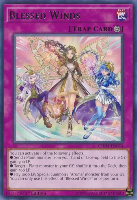 Blessed Winds CHIM-EN074 Unlimited Yu-Gi-Oh card from Chaos Impact