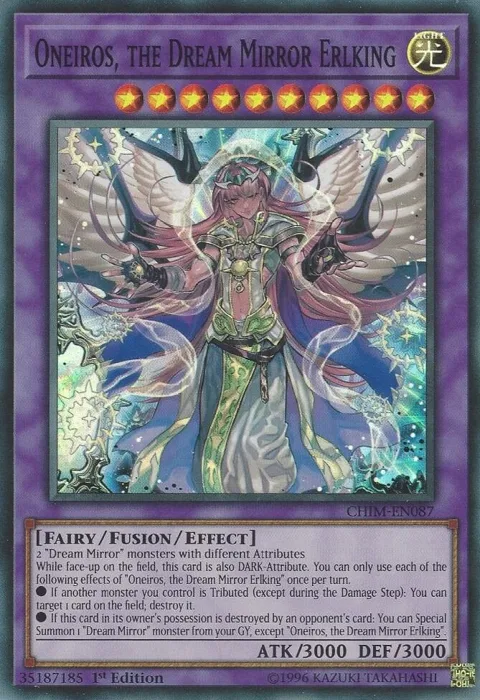 Oneiros, the Dream Mirror Erlking CHIM-EN087 1st Edition Yu-Gi-Oh card from Chaos Impact