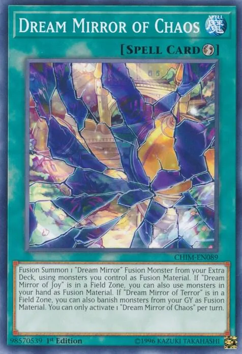 Dream Mirror of Chaos CHIM-EN089 1st Edition Yu-Gi-Oh card from Chaos Impact