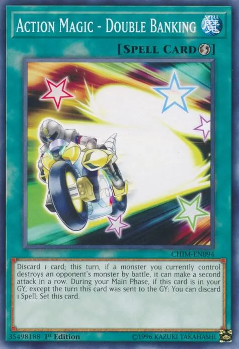 Action Magic - Double Banking CHIM-EN094 Unlimited Yu-Gi-Oh card from Chaos Impact