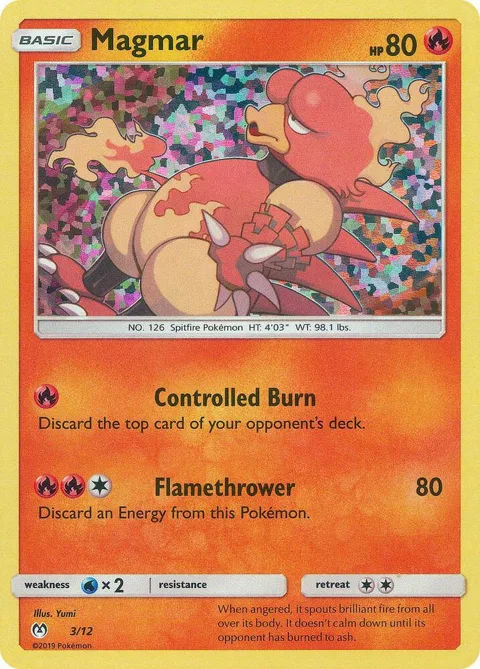 Magmar - 3/12 #003/012 Holofoil Pokémon card from McDonald's Promos 2019