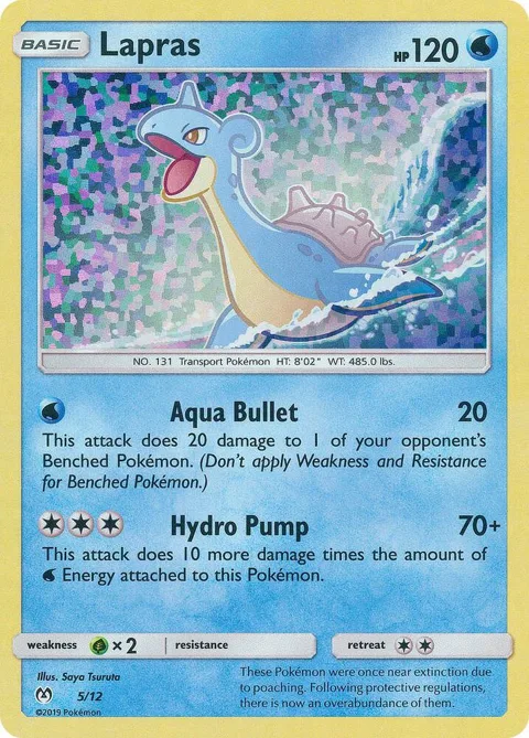 Lapras - 5/12 #005/012 Holofoil Pokémon card from McDonald's Promos 2019