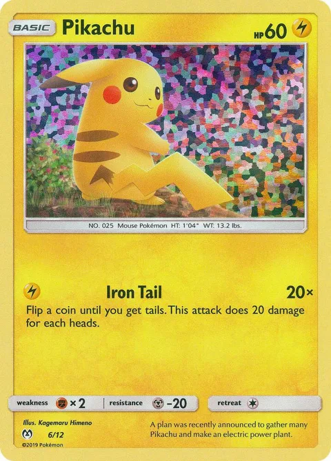 Pikachu - 6/12 #006/012 Holofoil Pokémon card from McDonald's Promos 2019