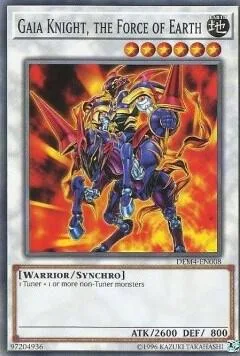 Gaia Knight, the Force of Earth DEM4-EN008 Yu-Gi-Oh card from Advanced Demo Deck Extra Pack