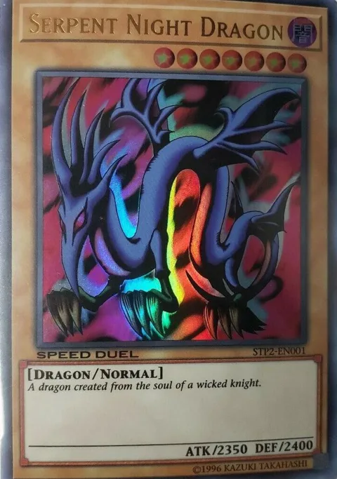 Serpent Night Dragon STP2-EN001 Yu-Gi-Oh card from Speed Duel: Tournament Pack 2