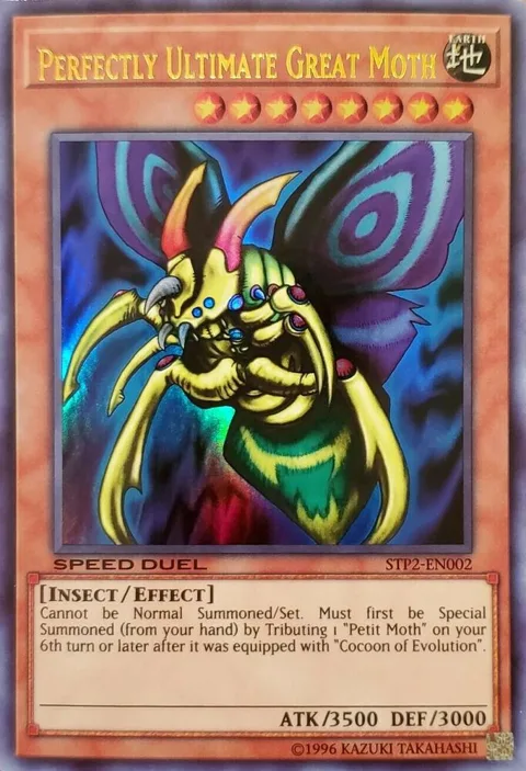 Perfectly Ultimate Great Moth STP2-EN002 Yu-Gi-Oh card from Speed Duel: Tournament Pack 2