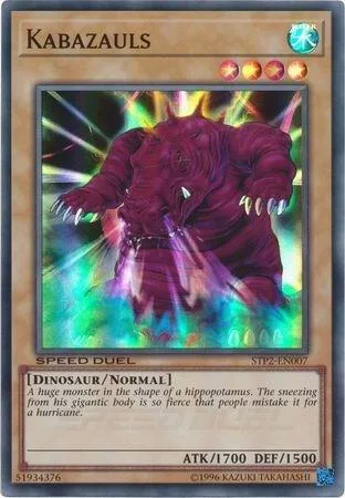 Kabazauls STP2-EN007 Yu-Gi-Oh card from Speed Duel: Tournament Pack 2