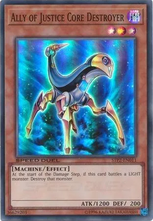 Ally of Justice Core Destroyer STP2-EN011 Yu-Gi-Oh card from Speed Duel: Tournament Pack 2