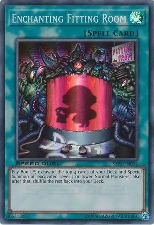 Enchanting Fitting Room STP2-EN014 Yu-Gi-Oh card from Speed Duel: Tournament Pack 2