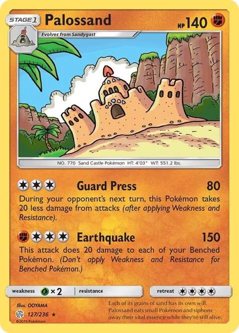 Palossand #127/236 Pokémon card from SM - Cosmic Eclipse