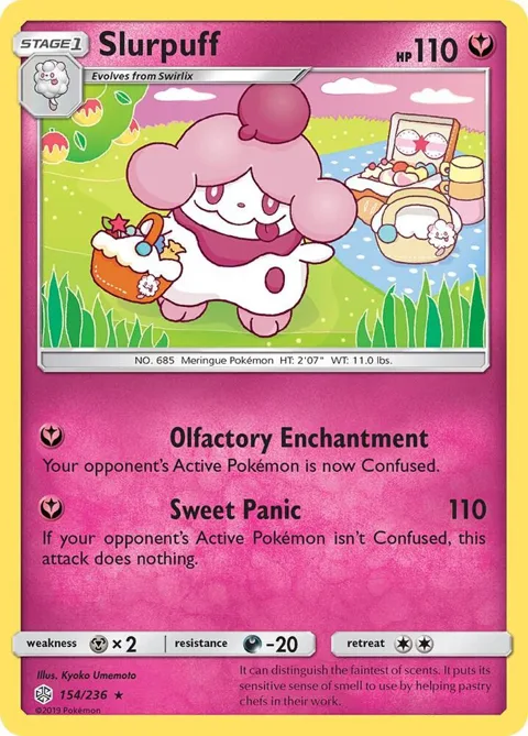 Slurpuff #154/236 Pokémon card from SM - Cosmic Eclipse