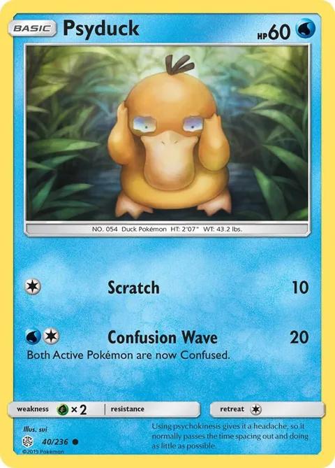 Psyduck #40/236 Pokémon card from SM - Cosmic Eclipse