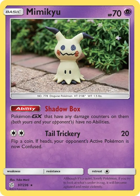 Mimikyu 97 #97/236 Pokémon card from SM - Cosmic Eclipse