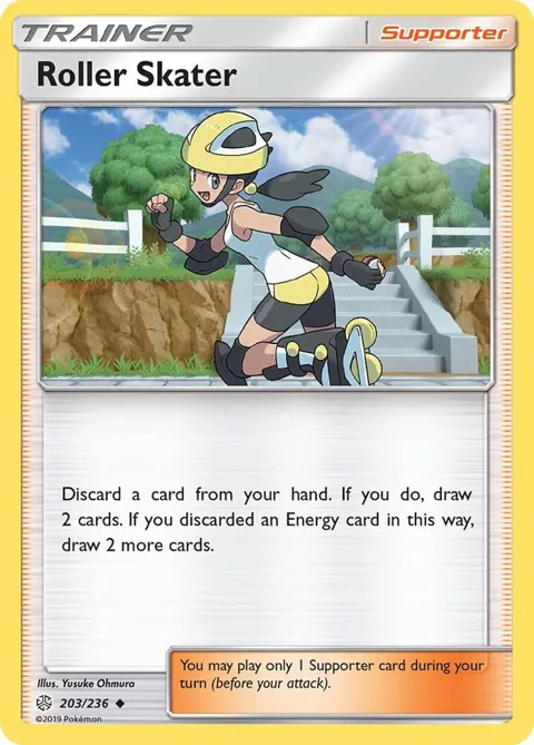 Roller Skater #203/236 Pokémon card from SM - Cosmic Eclipse