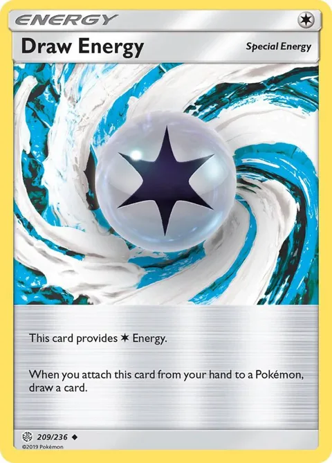 Draw Energy #209/236 Reverse Holofoil Pokémon card from SM - Cosmic Eclipse